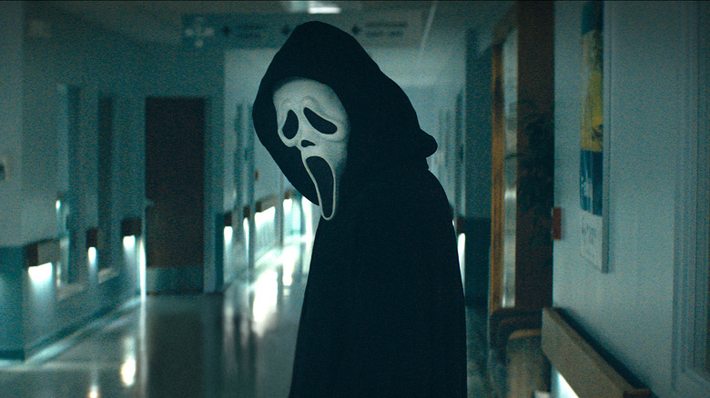 Ghostface hunts their next victim in Scream (2022)