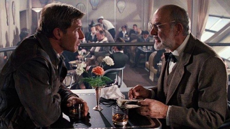 Sean Connery and Harrison Ford in Indiana Jones and the Last Crusade
