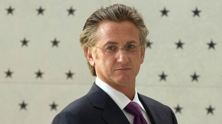 Sean Penn in glasses stars and stripes