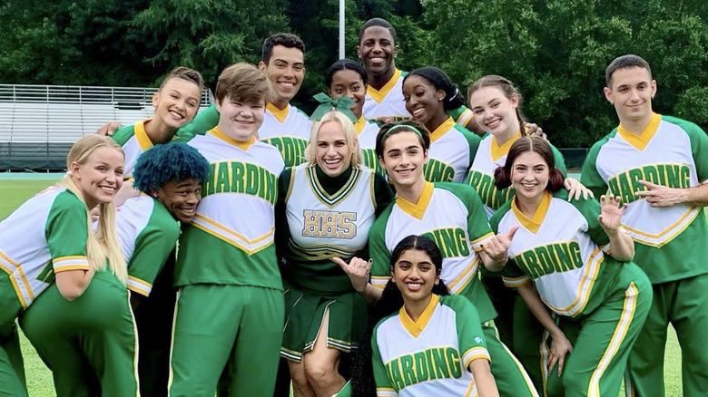 Rebel Wilson with some of the cast of Senior Year