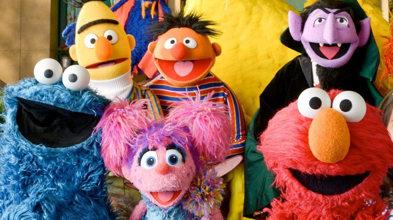 The Sesame Street gang