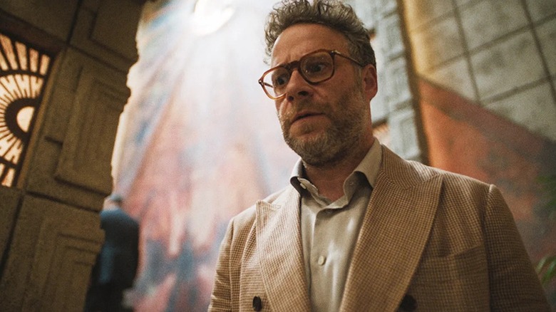 Seth Rogen looks horrified as Matt Remick in The Studio