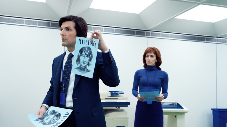 Adam Scott, like Mark S., holding the missing man leaflets, and Brit is lower as Heli R. Helps in the exit