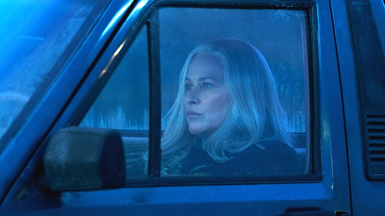 Harmony Cobel sitting in his car at night