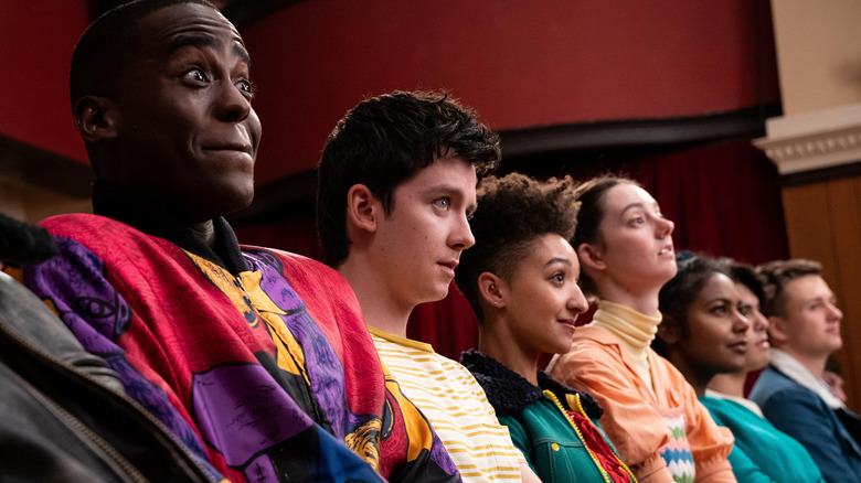 Ncuti Gatwa, Asa Butterfield, Patricia Allison and Tanya Reynolds