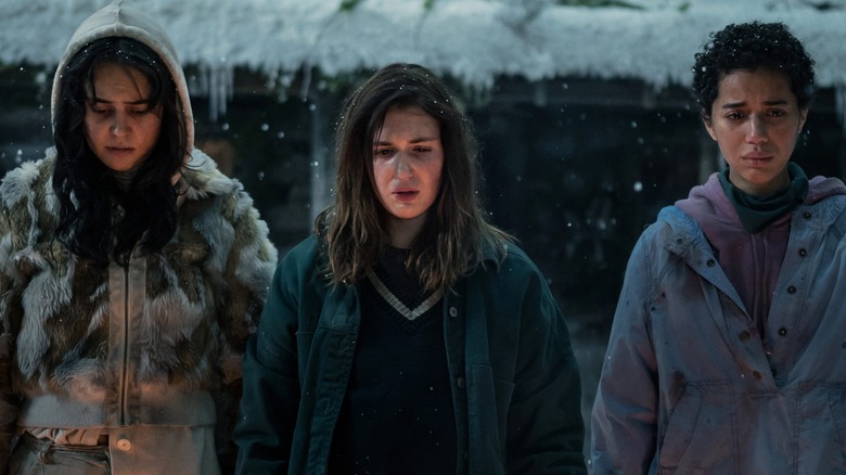 Lottie, Shauna, and Taissa in Yellowjackets season 2