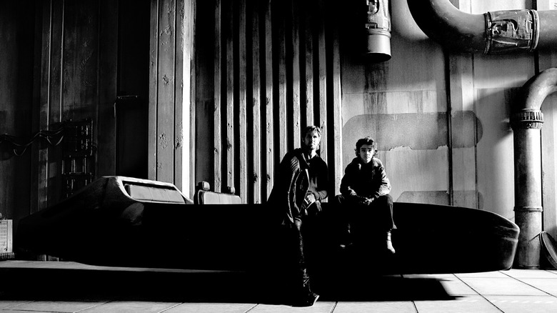 Ryan Gosling and Flynn Gray on set for Star Wars: Starfighter