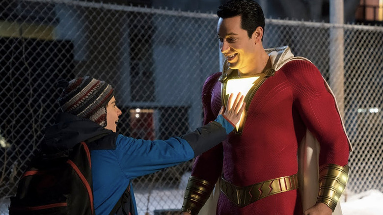 Freddy Freeman and Shazam in Shazam!