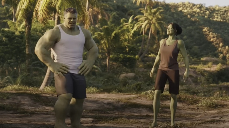 Hulk and She-Hulk in Avengers: Endgame