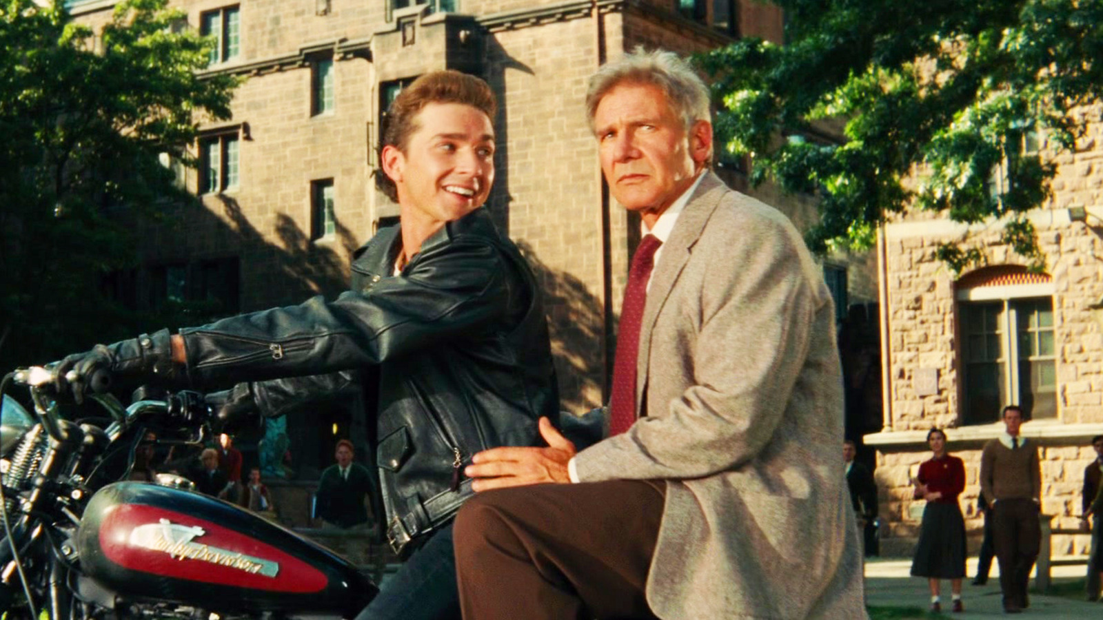 Indiana jones shia shop labeouf motorcycle