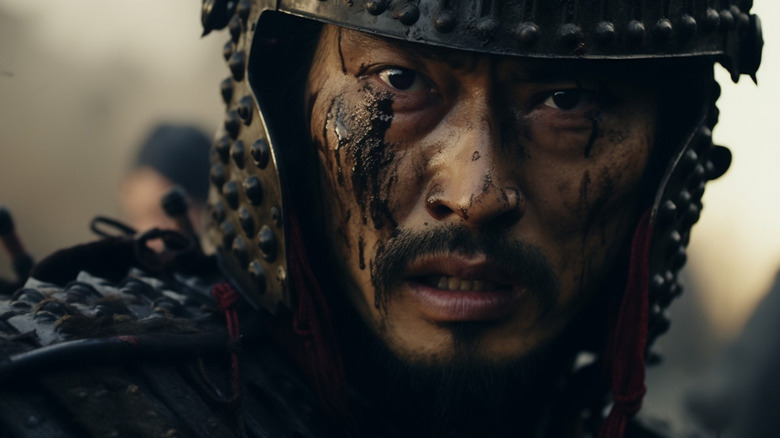 Hiroyuki Sanada is bloody in battle as Lord Yoshii Toranaga in Shogun