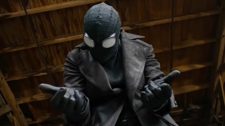 The Spider checks his webs in Spider-Noir