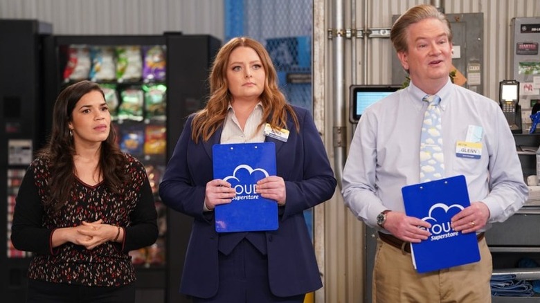 America Ferrera and Mark McKinney on Superstore