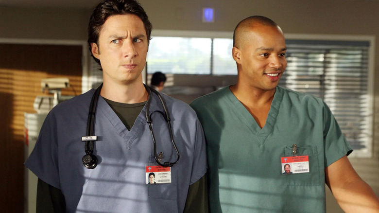 Zach Braff and Donald Faison in "Scrubs."