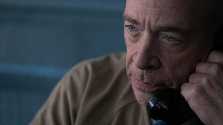 J.K. Simmons on the phone in prison