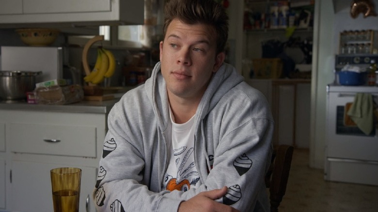 Jimmy Tatro smirking