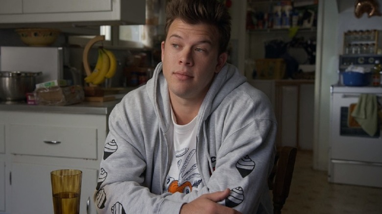 Jimmy Tatro smirking