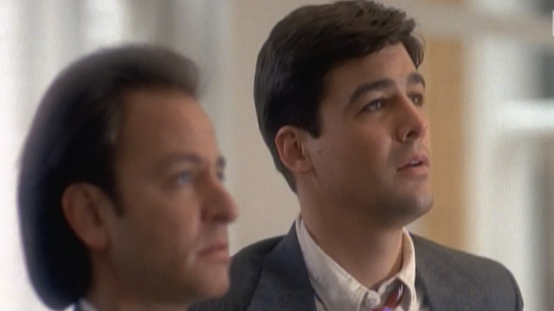 FIsher Stevens and Kyle Chandler in "Early Edition"