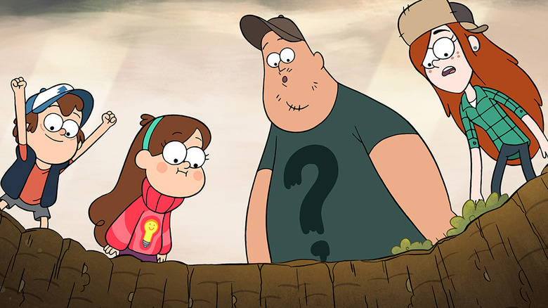 The characters of "Gravity Falls"