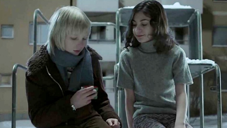 Oskar and Eli in Let the Right One In