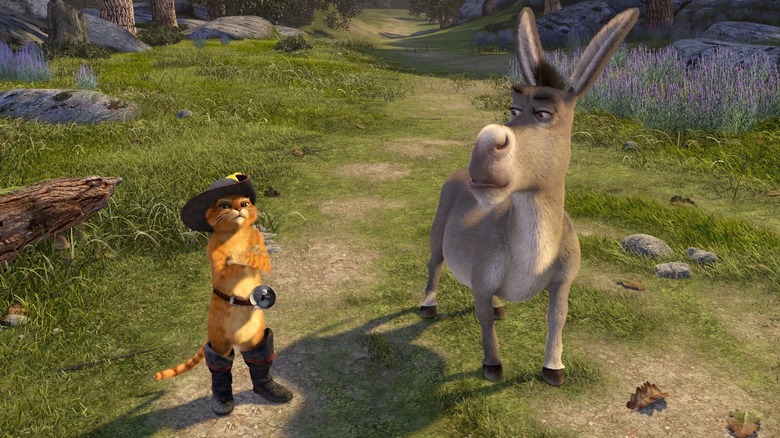 Shrek 2 Donkey and Puss in Boots 