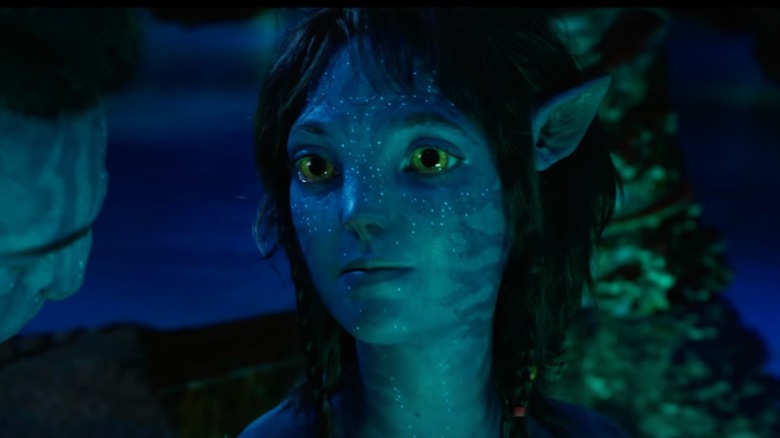 Sigourney Weaver as Kiri in Avatar: The Way of Water