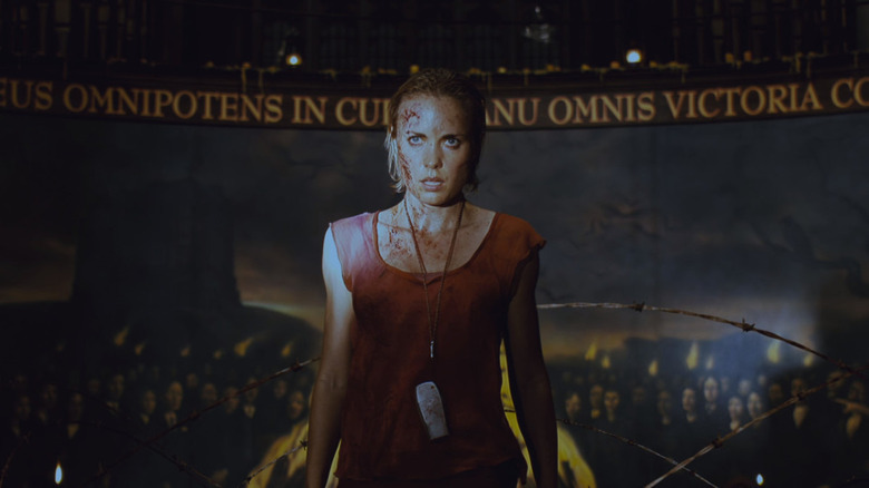 Rose confronts the cult in Silent Hill