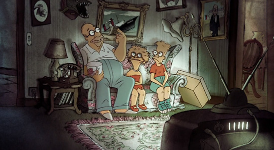 'The Simpsons' Couch Gag by 'Triplets of Belleville' Director