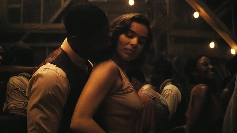 Stack and Mary start to dance to Sammie's music in Sinners