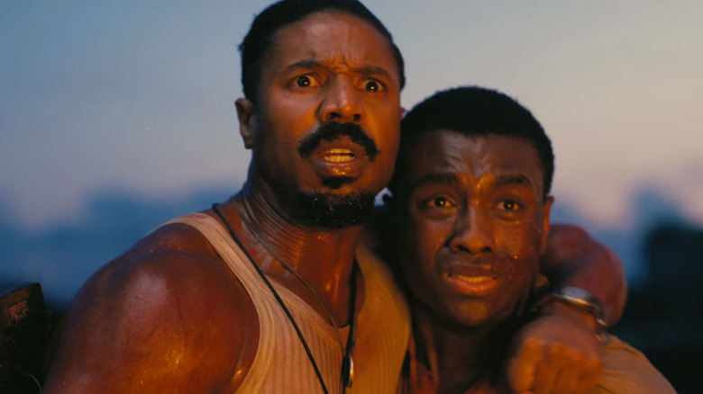 Michael B. Jordan in the role of smoke and Miles Caton in the role of Sami in terror in sinners
