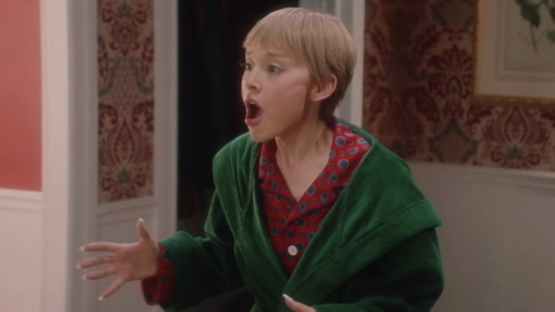 Ariana Grande as Kevin in SNL's Home Alone sketch