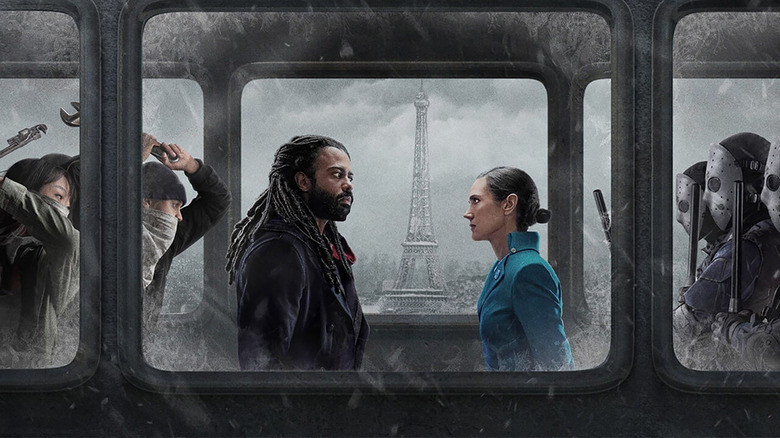 Daveed Diggs and Jennifer Connelly in Snowpiercer