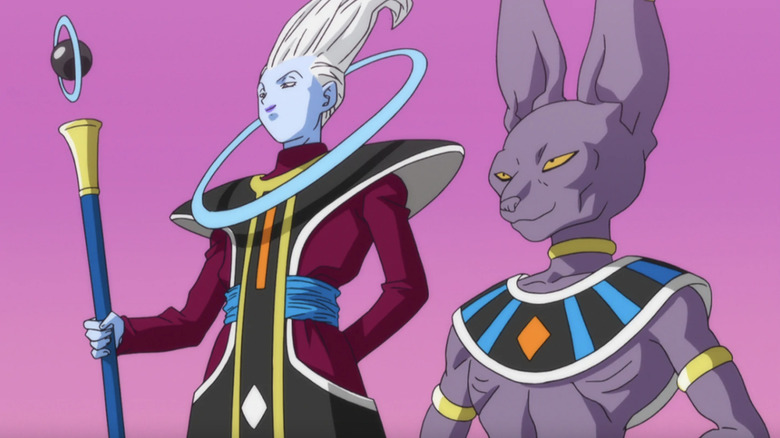 Whiz and Beerus in Dragon Ball Z Battle of The Gods