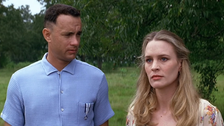 Tom Hanks and Robin Wright as Forrest Gump and Jenny