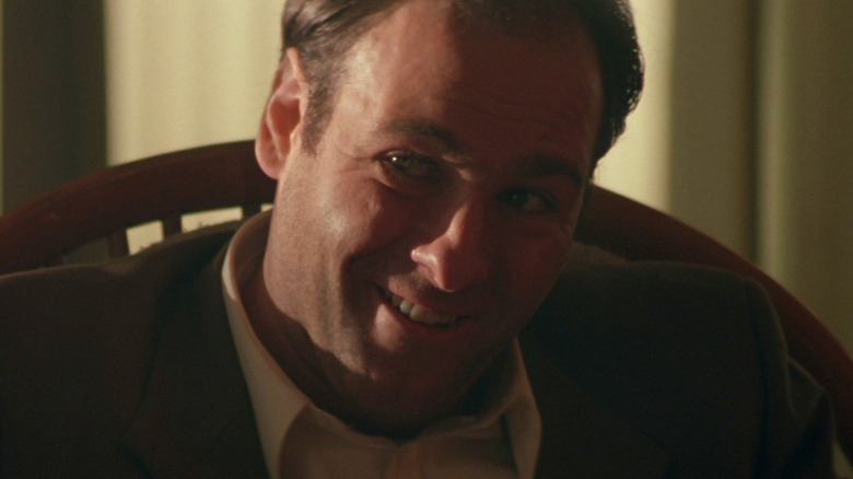 James Gandolfini smiling as Virgil in True Romance