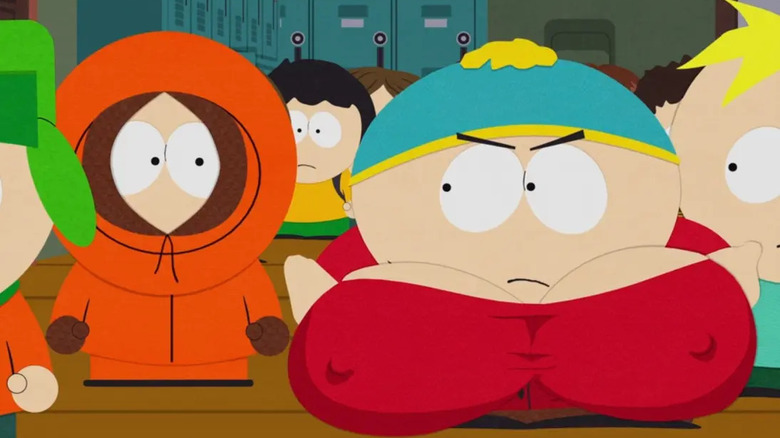 Kenny and Eric Cartman in The Streaming Wars