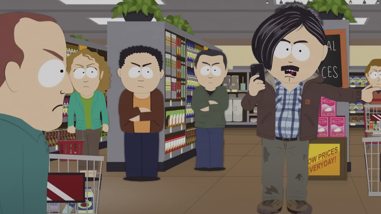 Randy/Karen Marsh and South Park shoppers in The Streaming Wars