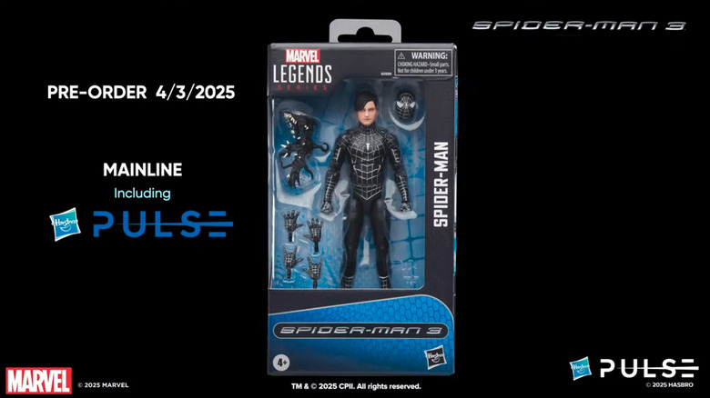 Marvel Legends' Spider-Man 3 symbiote suit action figure