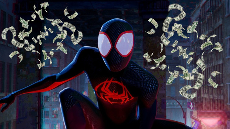 Across the Spider-Verse Miles Morales money 
