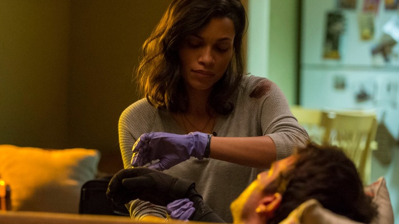 Claire Temple checking Matt Murdock's vitals in Daredevil