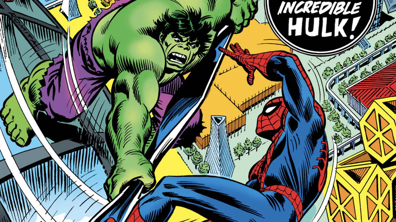 The Amazing Spider-Man #120 cover, the Hulk vs Spider-Man