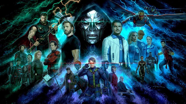 Official concept art of Robert Downey Jr. as Doctor Doom, Chris Evans as Steve Rogers, Pedro Pascal as Reed Richards, and more in Avengers: Doomsday