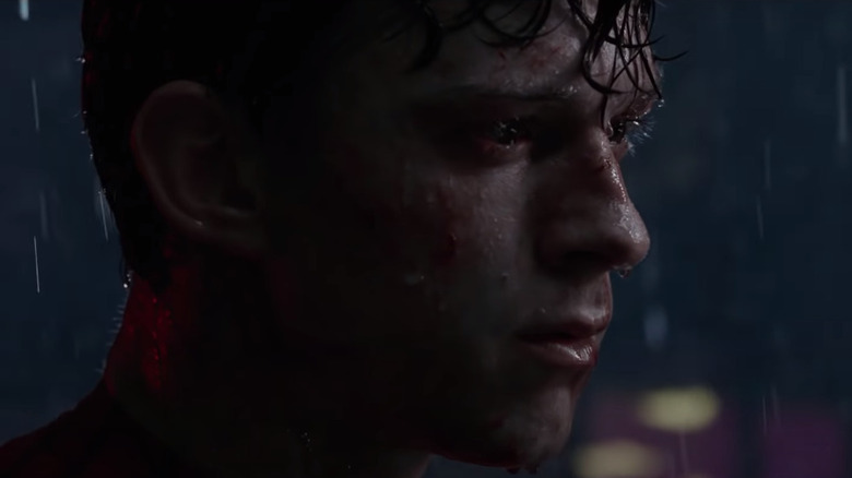 No Way Home Peter Parker rain