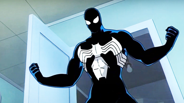 Black suit Spider-Man in Spider-man The Animated Series