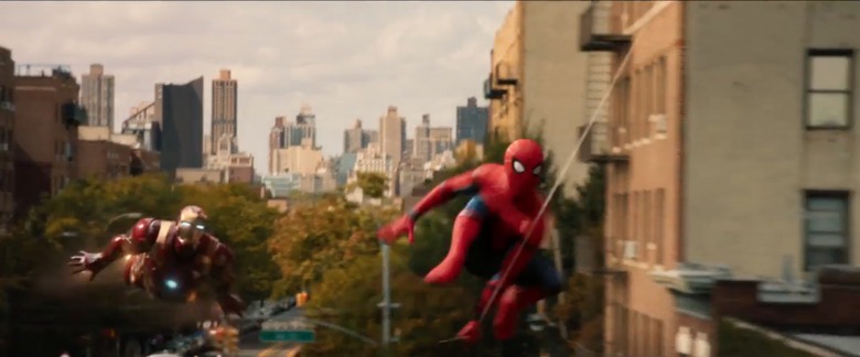 spiderman homecoming trailer shot