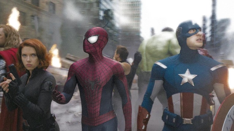 Spider-man Avengers photoshop: Spiderman in Avengers Age of Ultron
