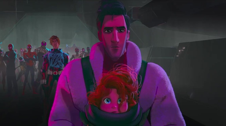 Peter B. and Mayday Parker Across The Spider-Verse