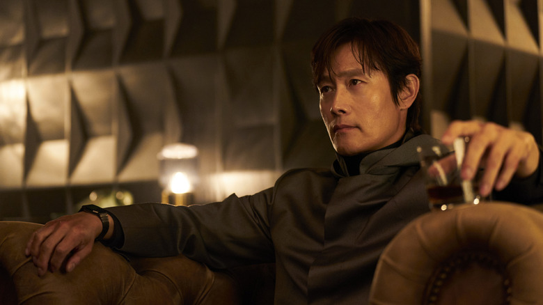 Lee Byung-hun's Hwang In-ho as the Front Man on Squid Game