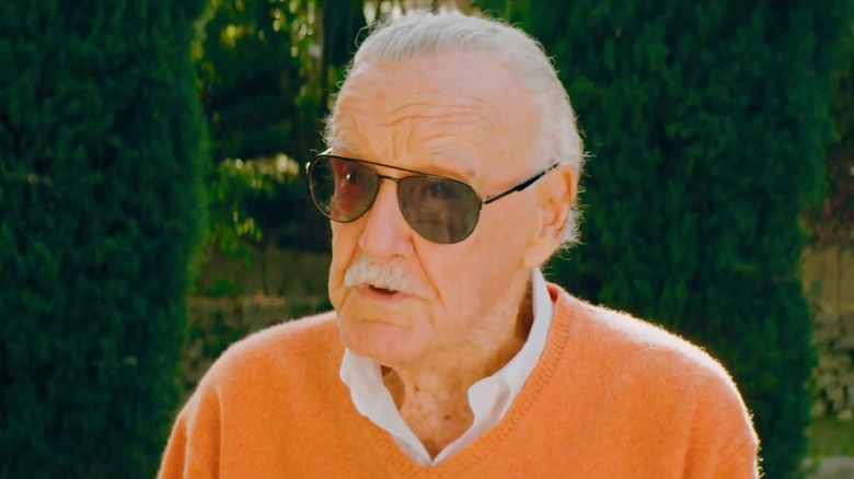 Stan Lee in a nice garden in Madness in the Method