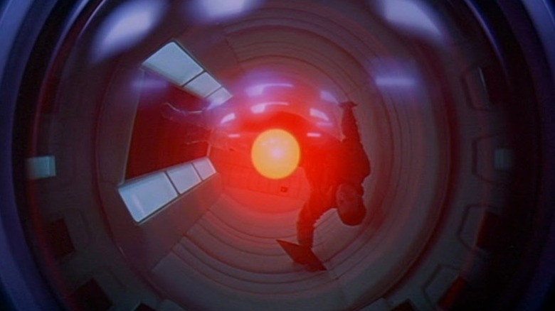 camera lens red